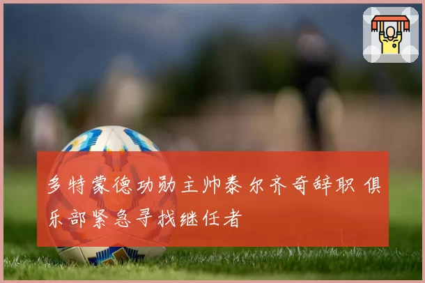 多特蒙德功勋主帅泰尔齐奇辞职 俱乐部紧急寻找继任者